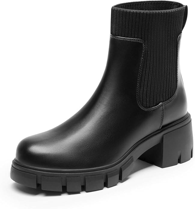Black Chelsea boots London