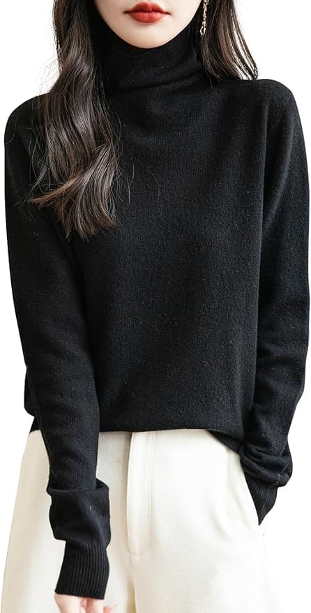 Merino Wool Turtleneck Sweater