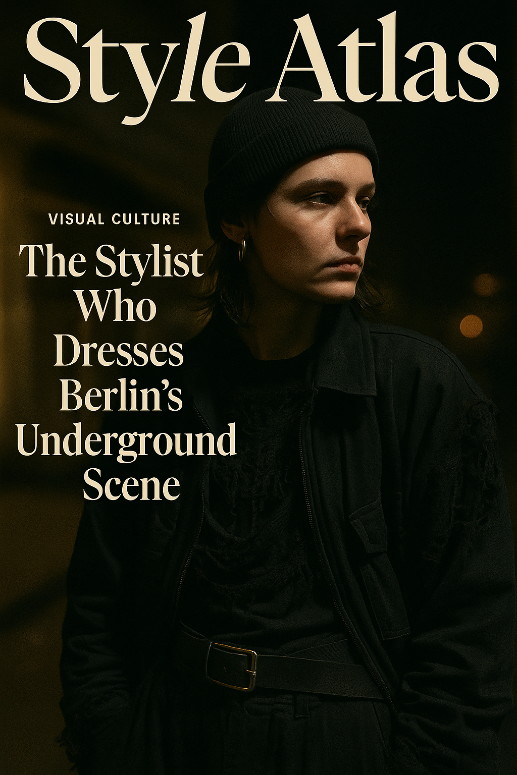 Editorial portrait of Berlin stylist in underground scene