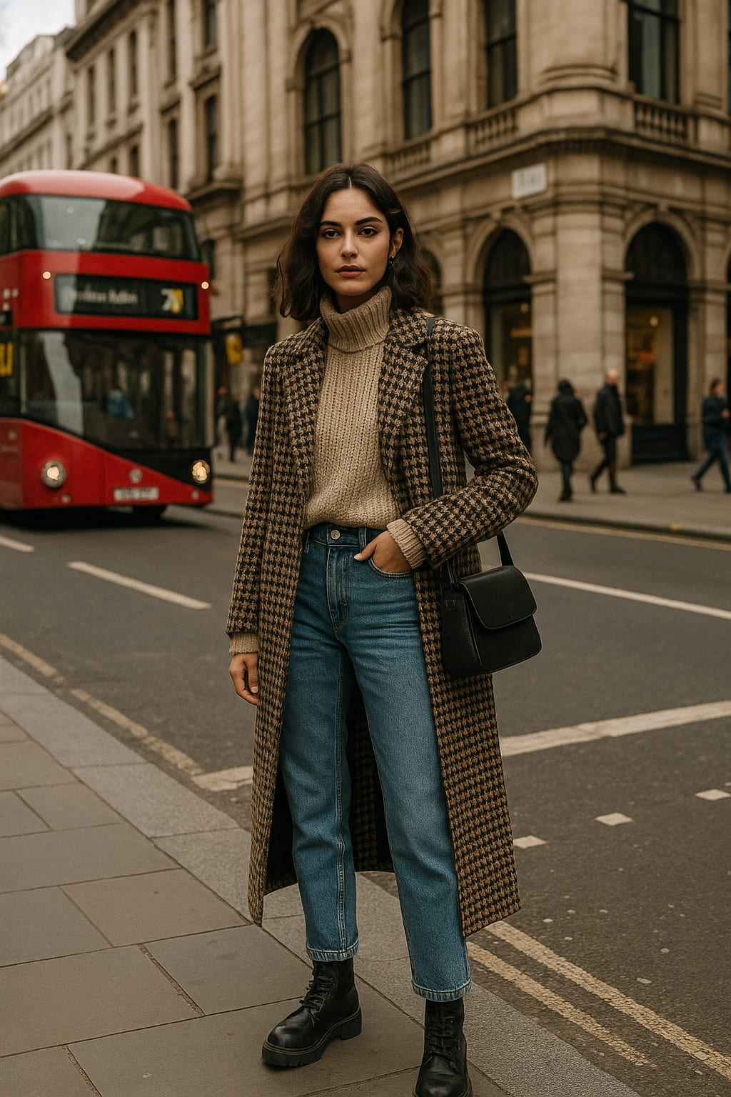 Street style look in London