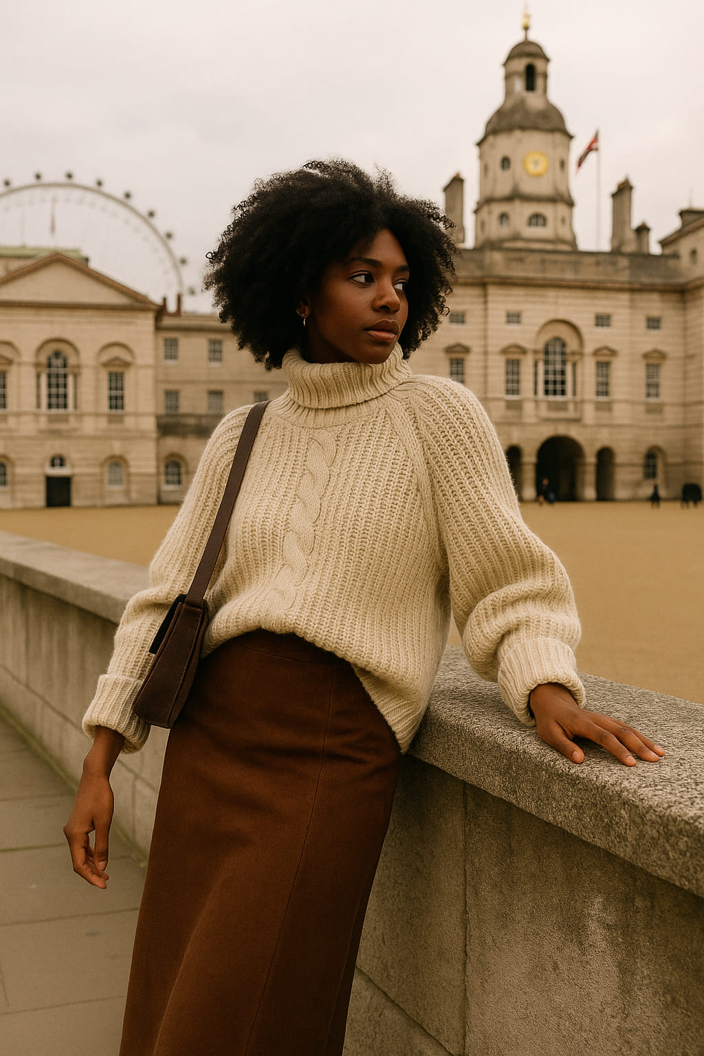 Minimalist outfit in North London