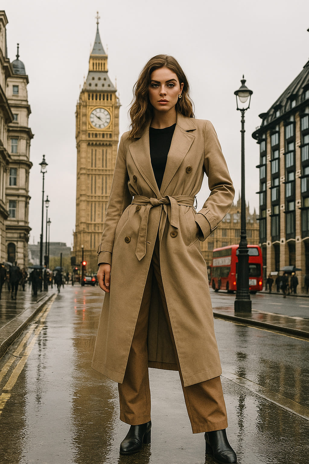 Bold outfit in Camden London