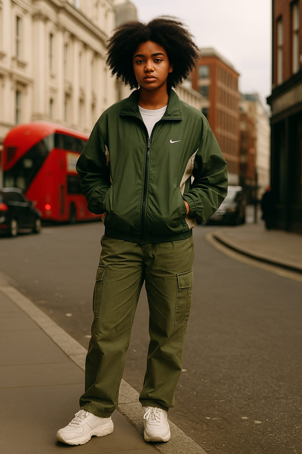 Layered look in London
