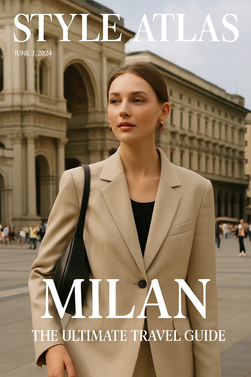 Stylish café moment in Milan