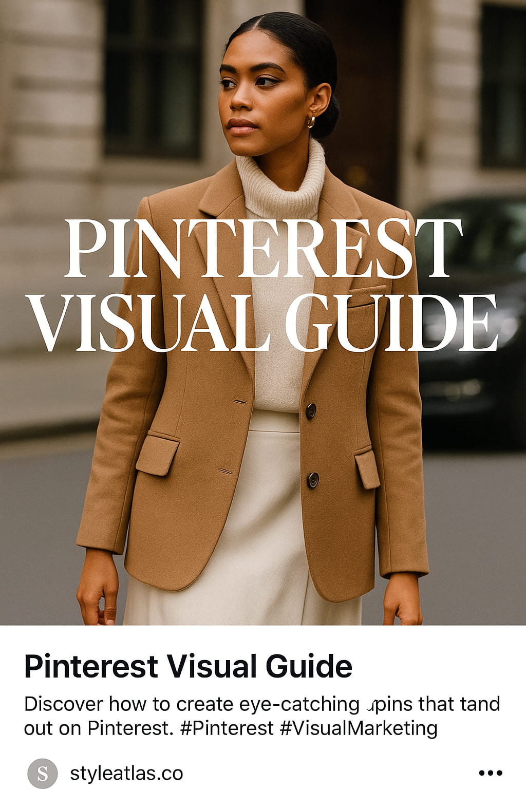 Editorial moodboard cover for Pinterest fashion strategy