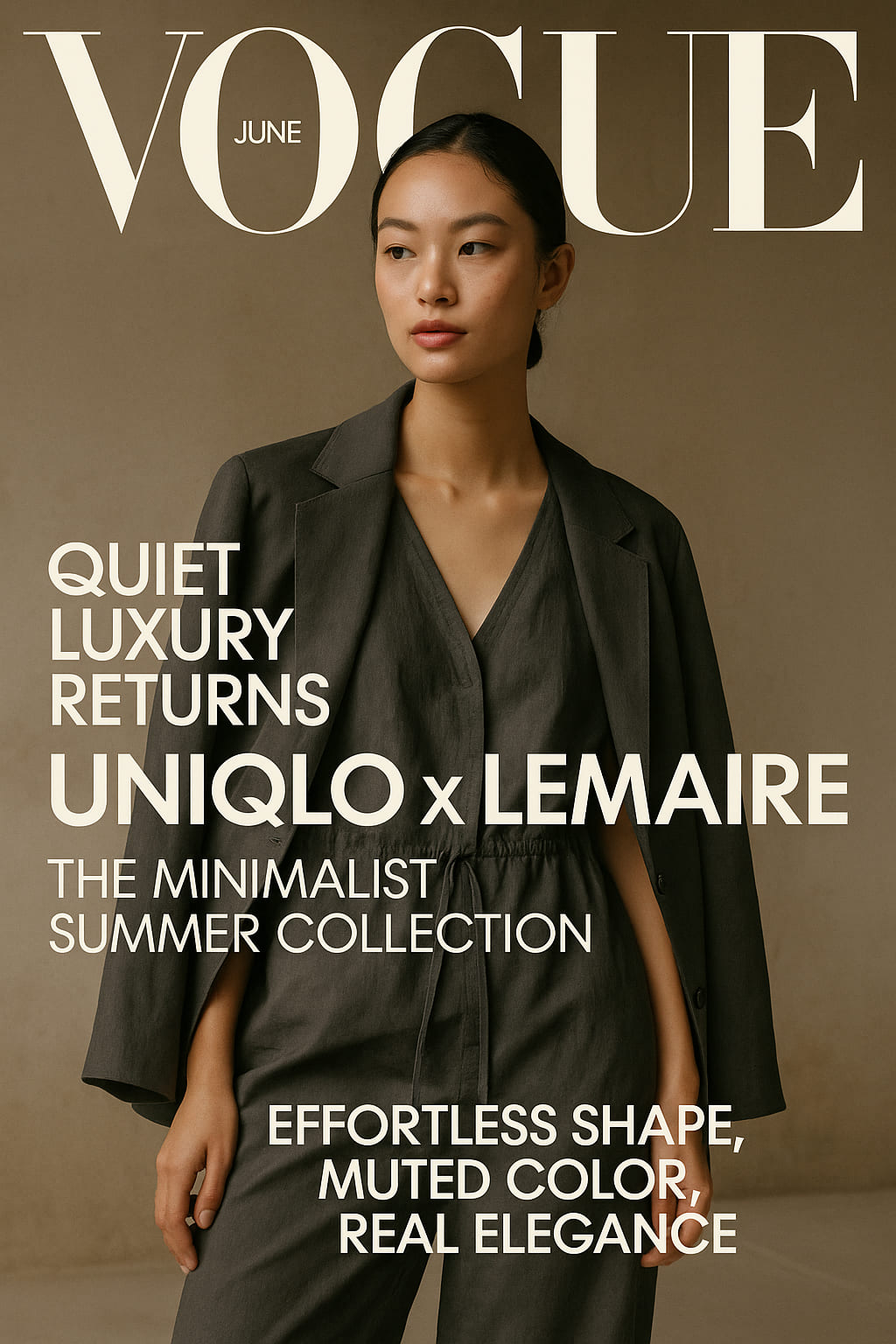 UNIQLO x Lemaire Summer 2025 collection editorial